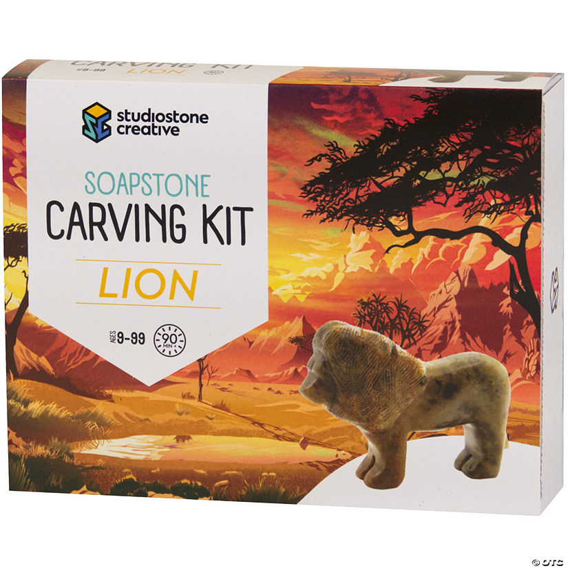 Studiostone Creative Lion Soapstone Carving Kit Image
