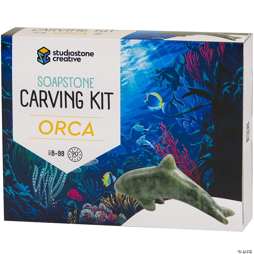 Studiostone Creative Orca Soapstone Carving Kit Image