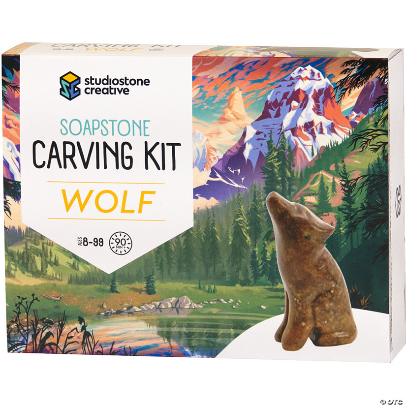 Studiostone Creative Wolf Soapstone Carving Kit Image
