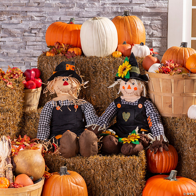 Stuff-a-Scarecrow Couple Decorating Kit - 2 Pc. Image