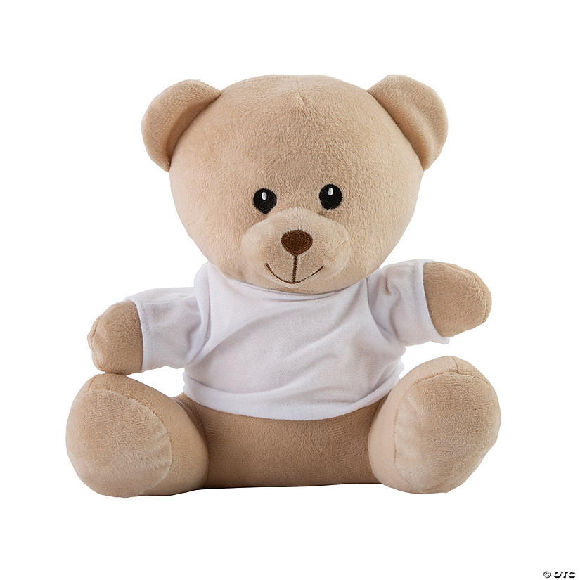 Stuffed Bear with White T-Shirt Image