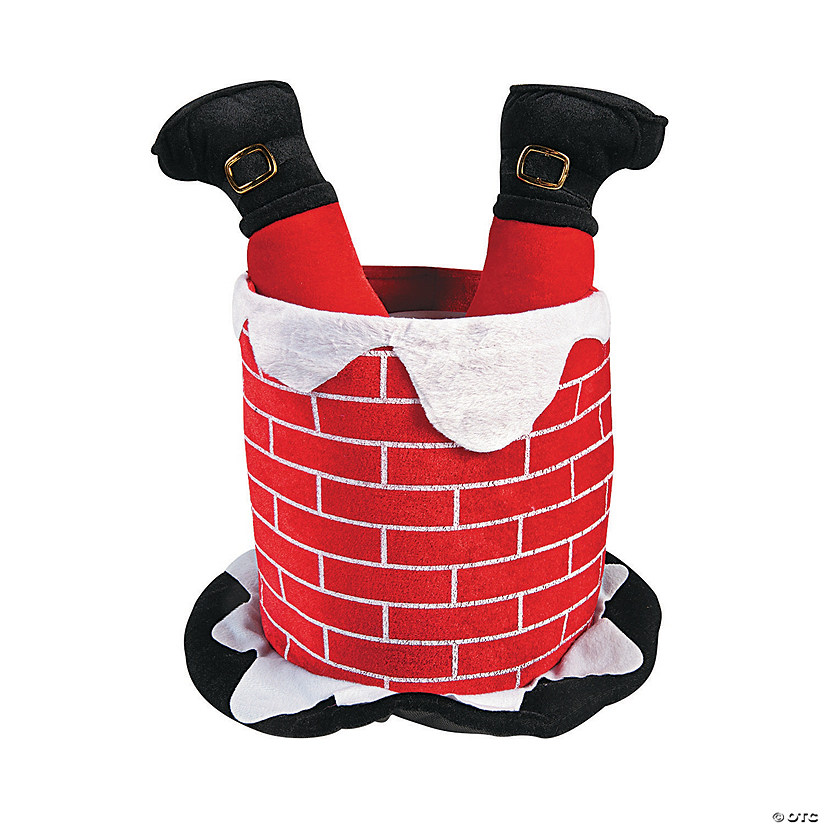 Stuffed Chimney Hat with Santa&#8217;s Legs - Less than Perfect Image