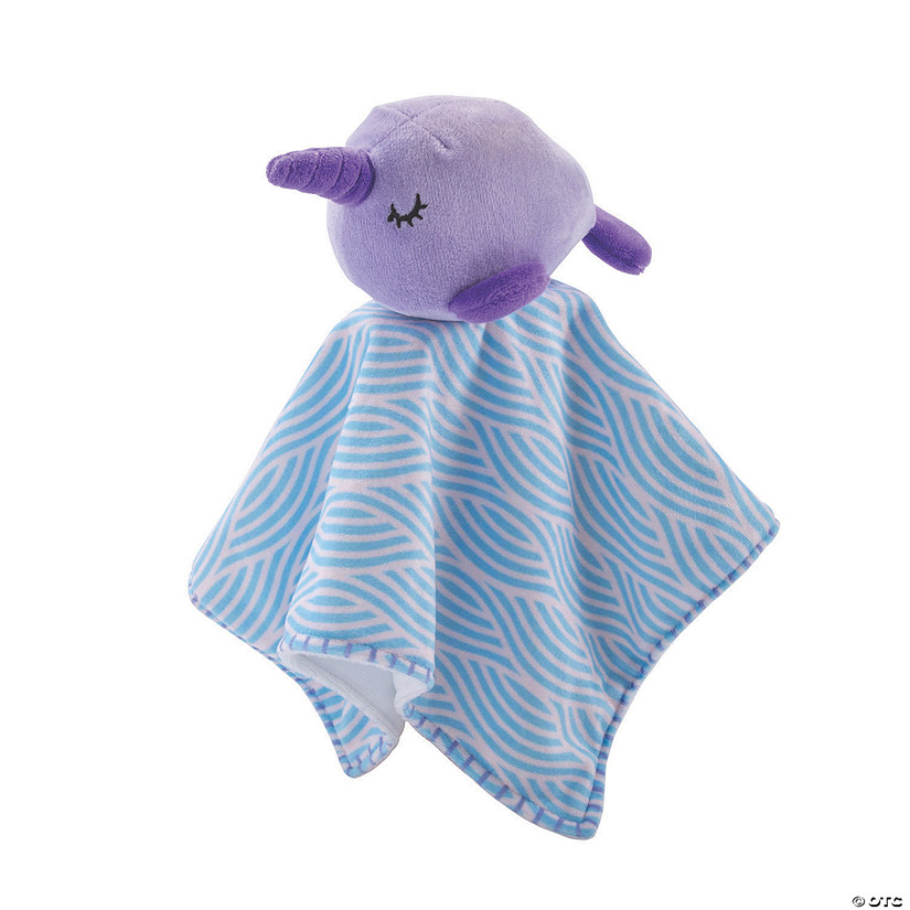 Stuffed Narwhal Baby Security Blanket Image