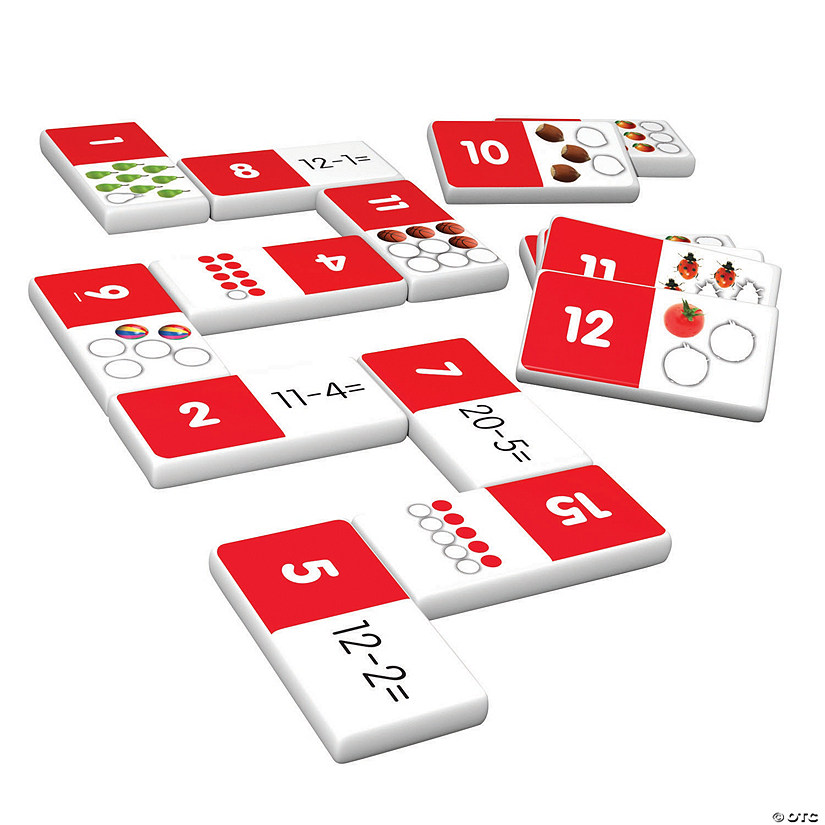 Subtraction Dominoes Set - 28 Pc. Image