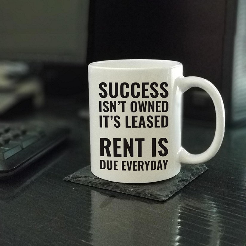Success Leased Rent Due ceramic mug Image