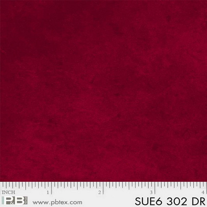 Suede Dark Medley Red-Cotton Fabric Sold by the Yard by P   B Textiles Image