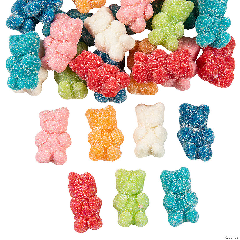 Sugar Coated Gummy Bear Candy - 100 Pc. Image