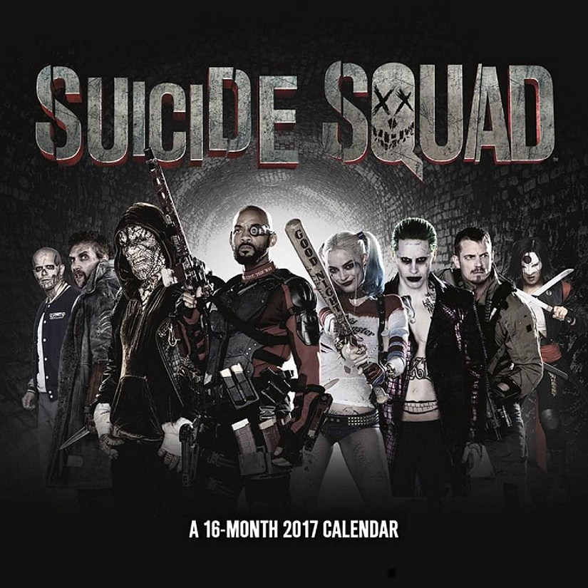 Suicide Squad 2017 12"x12" Wall Calendar Image