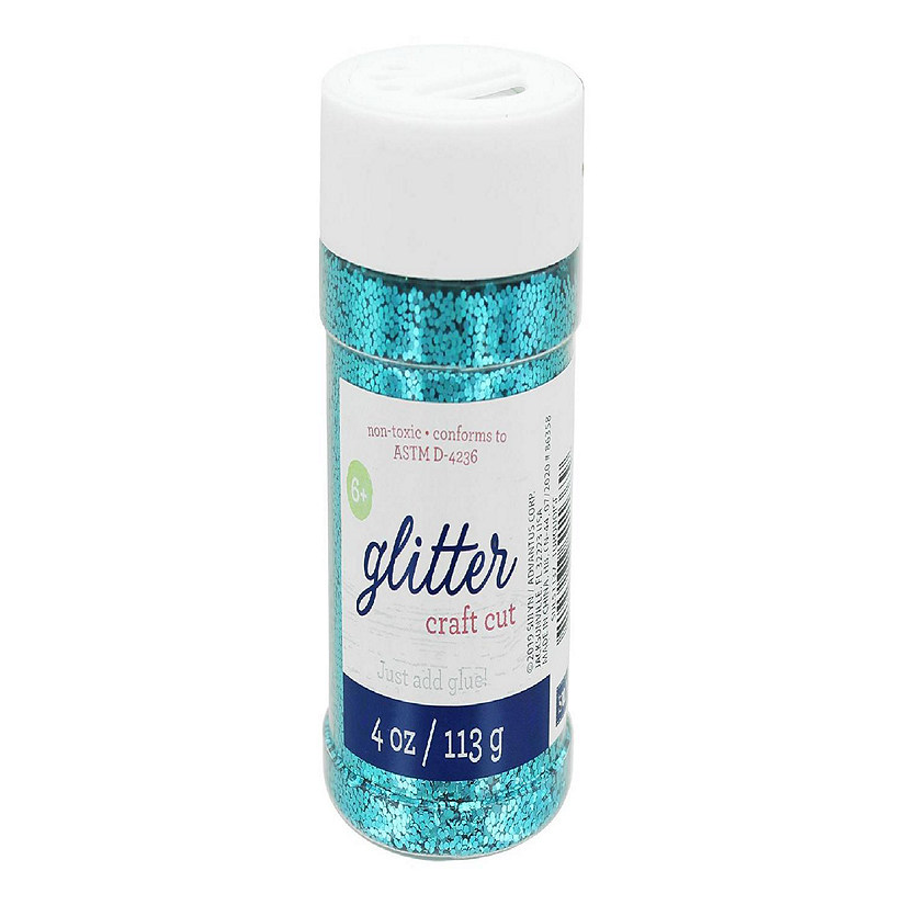 Sulyn Glitter 4oz Jar Turquoise Image
