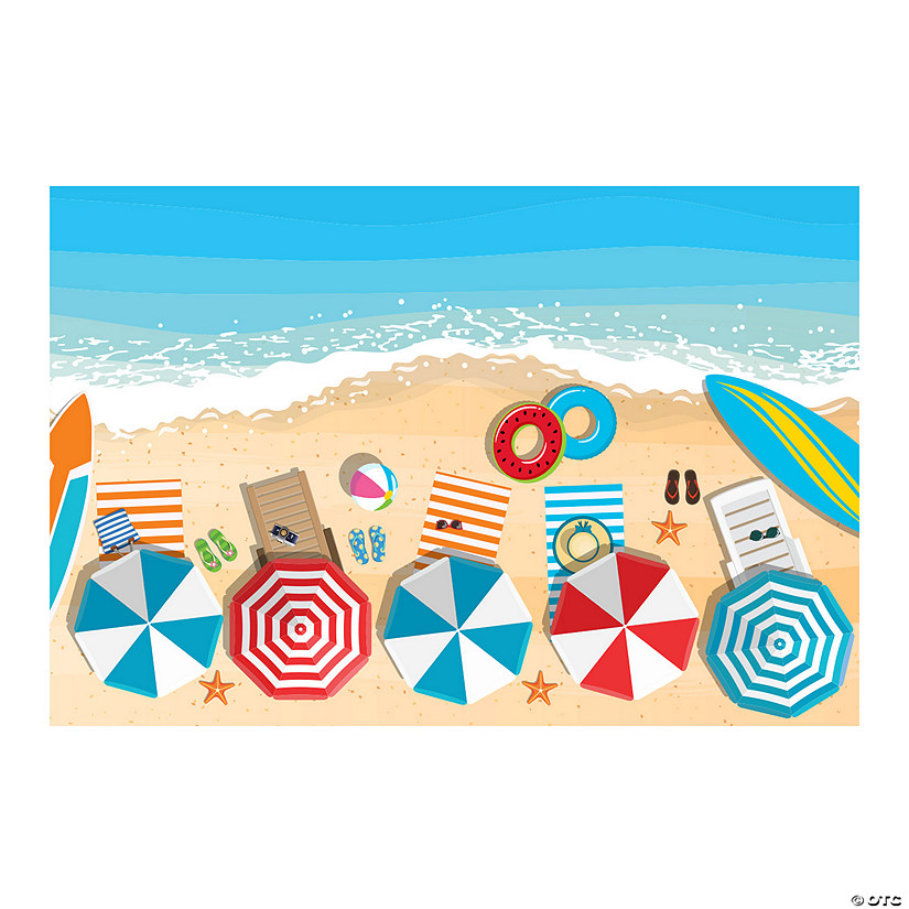 Summer Beach Backdrop - 3 Pc. Image