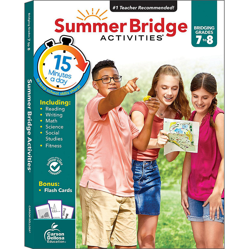 Summer Bridge Activities, Grades 7 - 8 Image