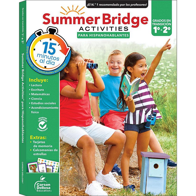 Summer Bridge Activities Spanish 1-2, Grades 1 - 2 Image