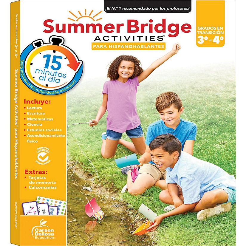 Summer Bridge Activities Spanish 3-4, Grades 3 - 4 Image