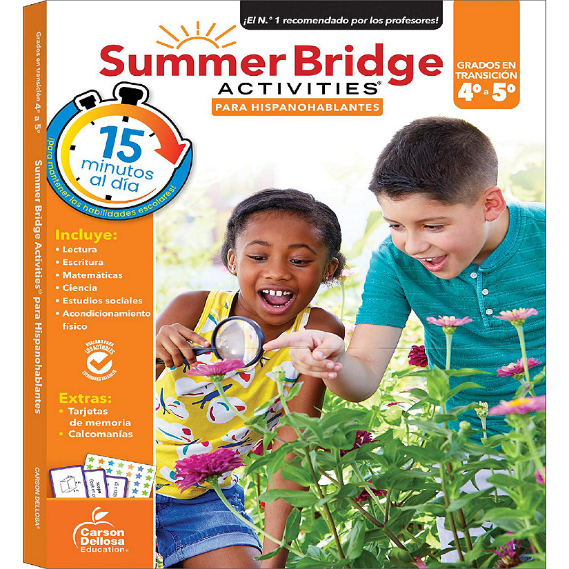 Summer Bridge Activities Spanish 4-5, Grades 4 - 5 Image