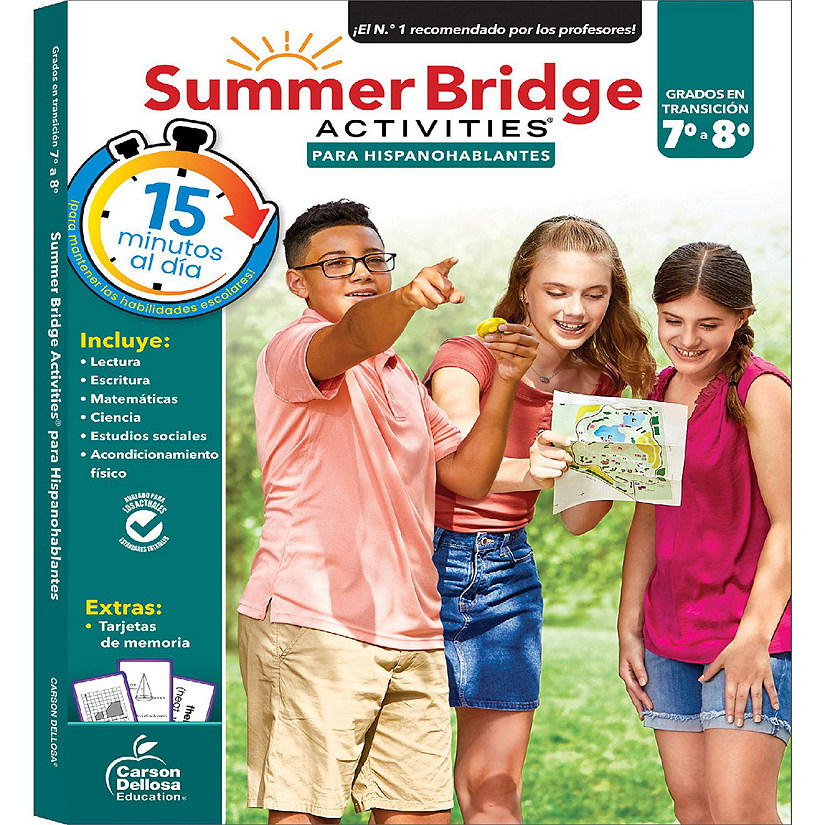Summer Bridge Activities Spanish 7-8, Grades 7 - 8 Image