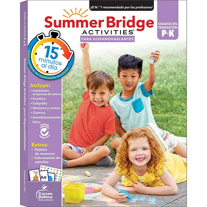 Summer Bridge Activities Spanish PreK-K, Grades PK - K Image