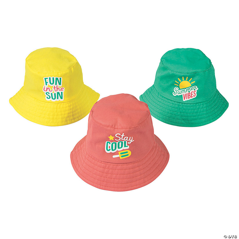 Summer Fun Bucket Hats 12 Pc. Oriental Trading