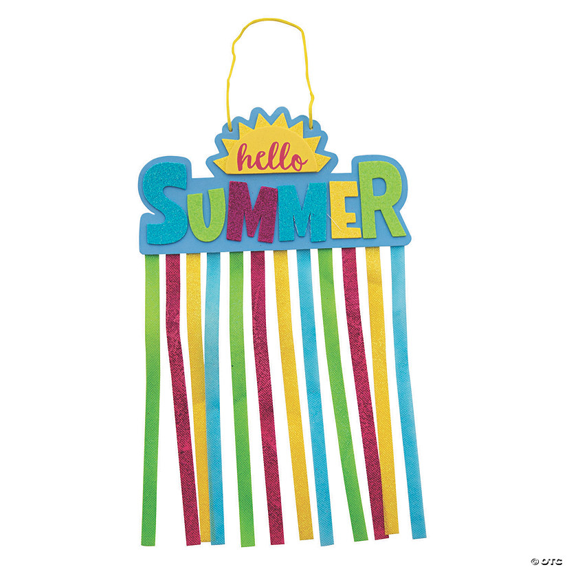 Summer Glitter Hanging Craft Kit - Makes 12 Image