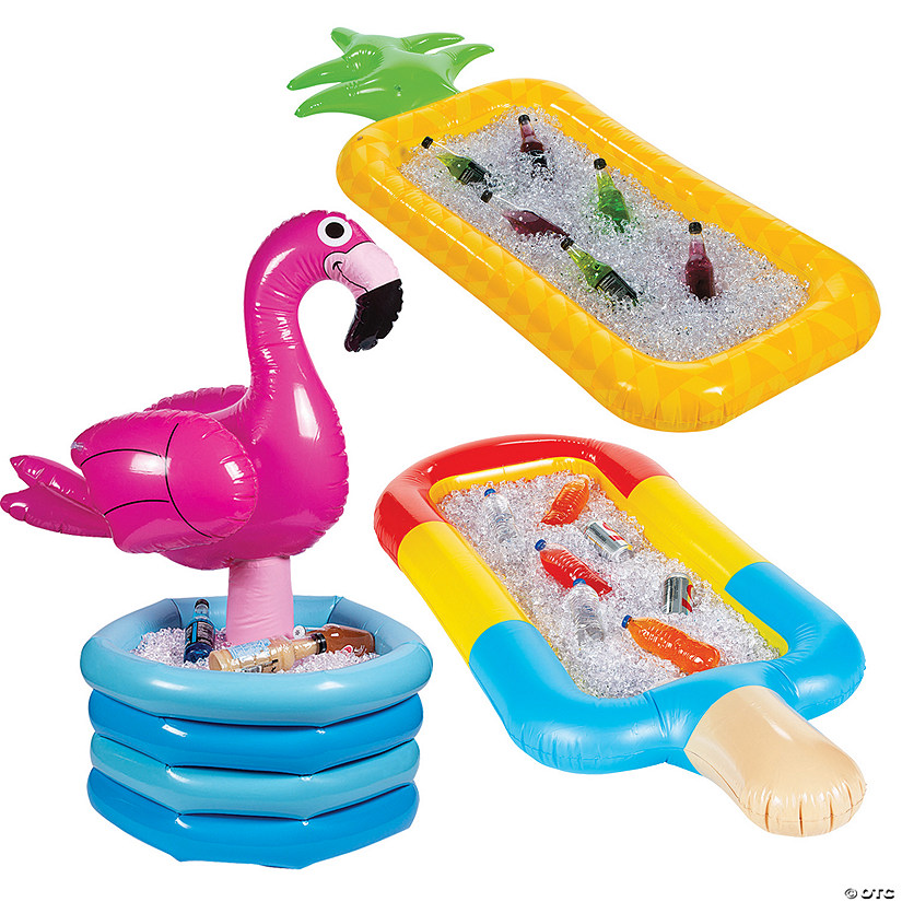 Summer Party Inflatable Cooler Assortment Kit - 3 Pc. Image