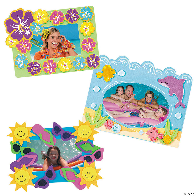 Summer Photo Frame Craft Kit Assortment Makes 36