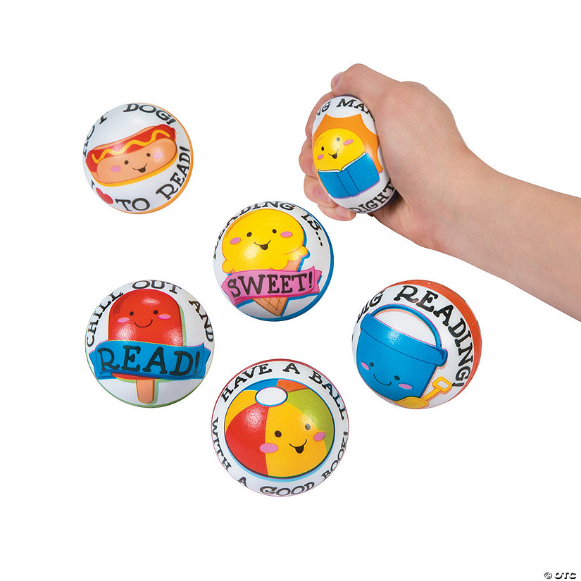 Summer Reading Stress Balls - 12 Pc. Image