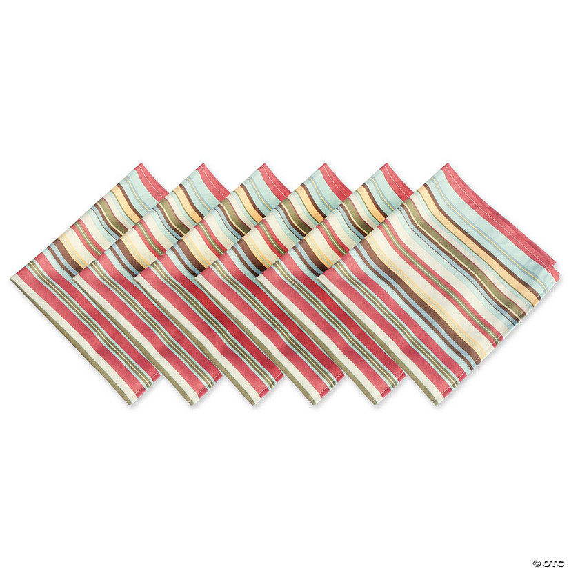 Summer Stripe Outdoor Napkin (Set Of 6) Image