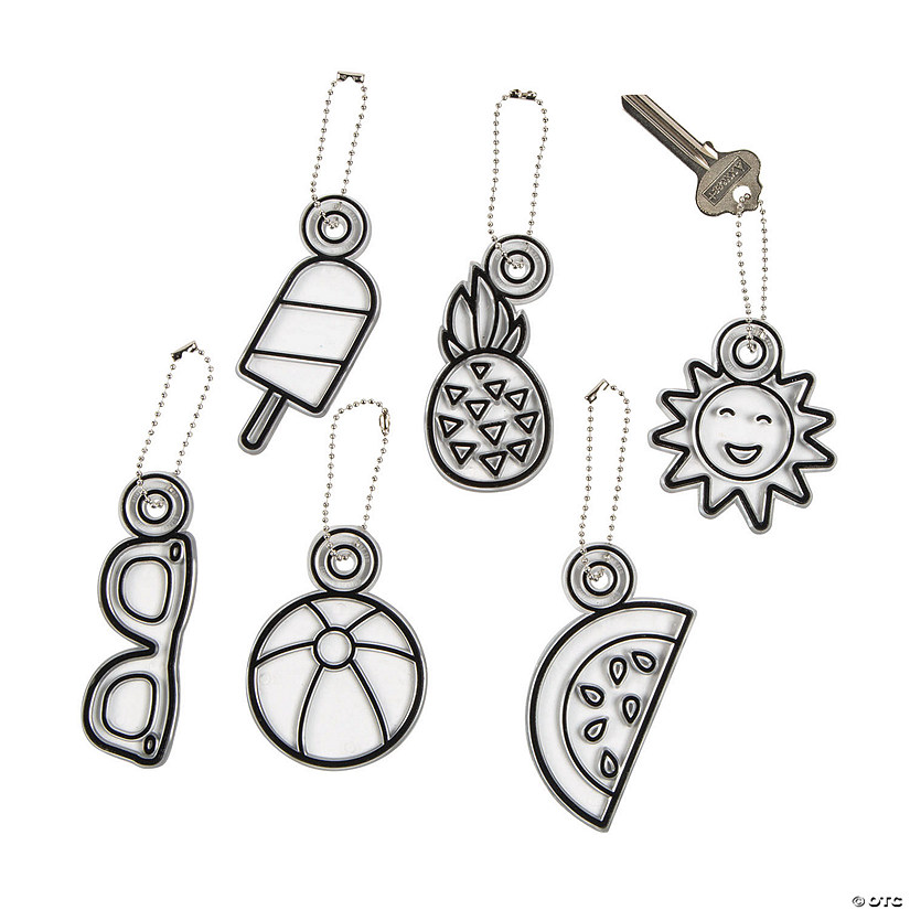 Summer Suncatcher Keychains - 24 Pc. Image