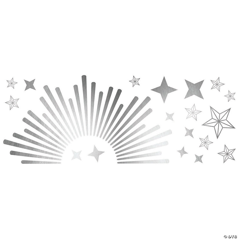 Sunburst Peel & Stick Decals With Circle Mirror Oriental Trading