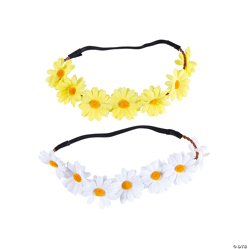 Sunflower & Daisy Flower Crowns - 6 Pc. Image