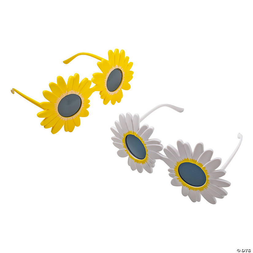 Sunflower & Daisy Sunglasses - 6 Pc. Image