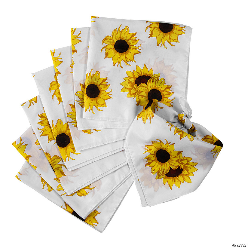 Sunflower Bandanas - 12 Pc. Image