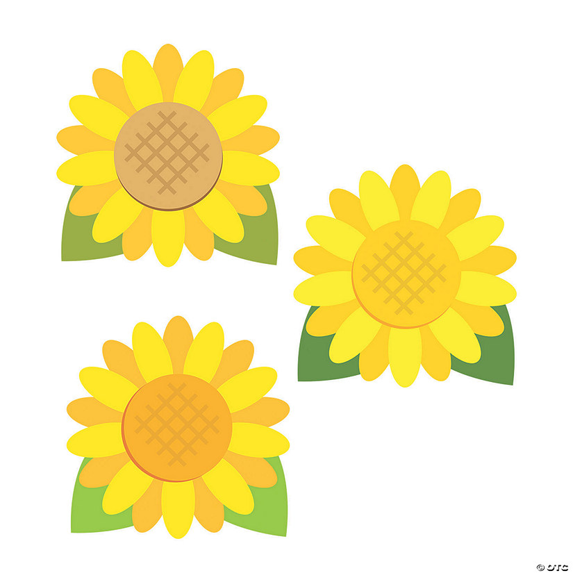 Sunflower Bulletin Board Cutouts - 48 Pc. Image