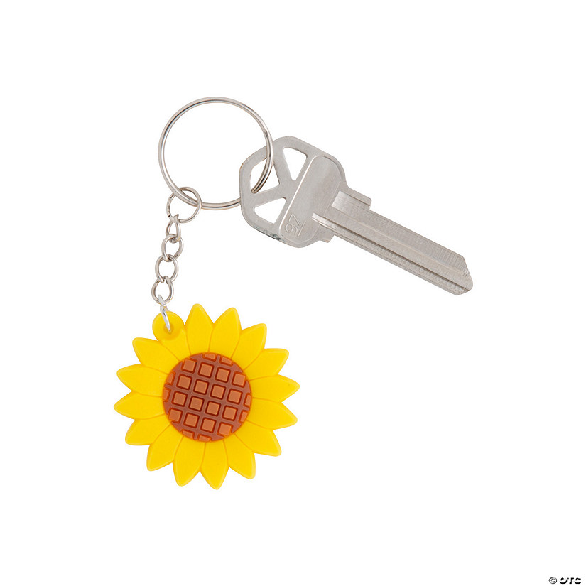 Sunflower Keychains - 12 Pc. Image