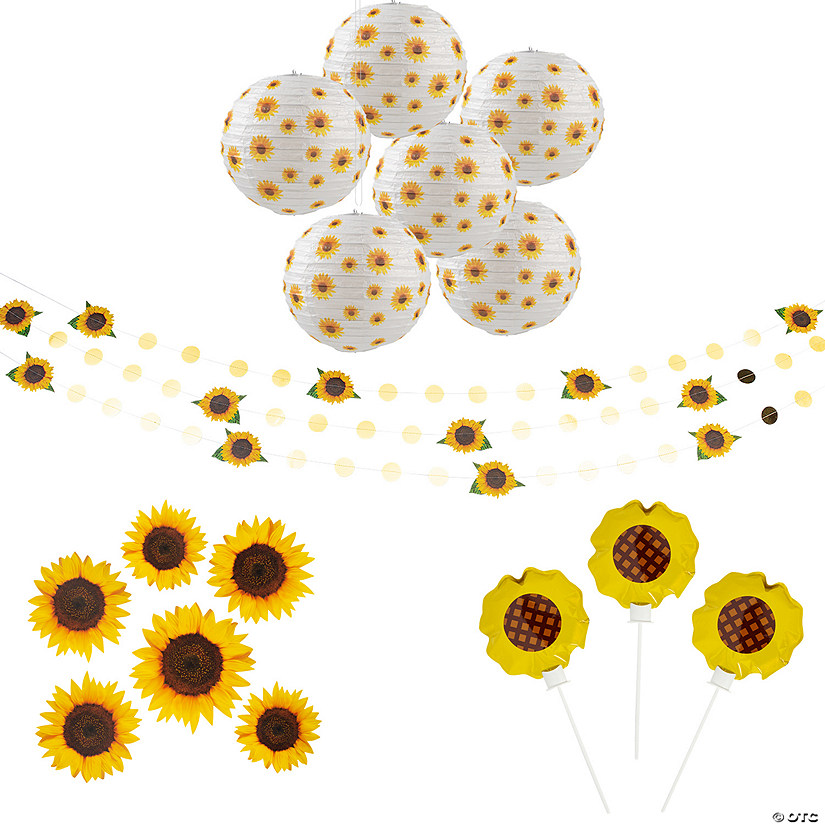 Sunflower Party Decorating Kit - 21 Pc. Image