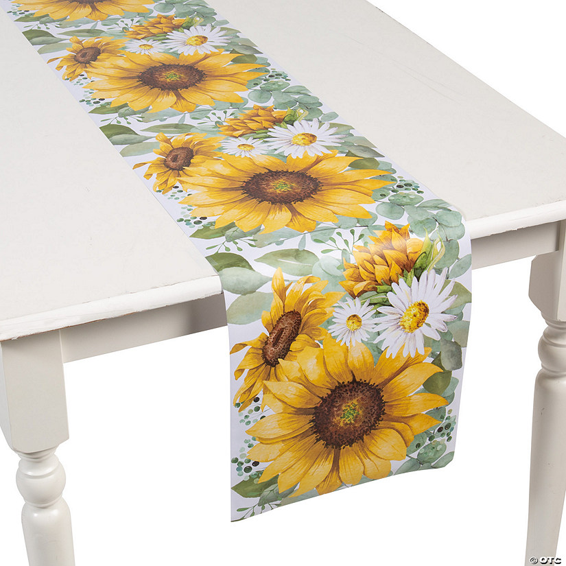 Sunflower Party Paper Table Runner Image