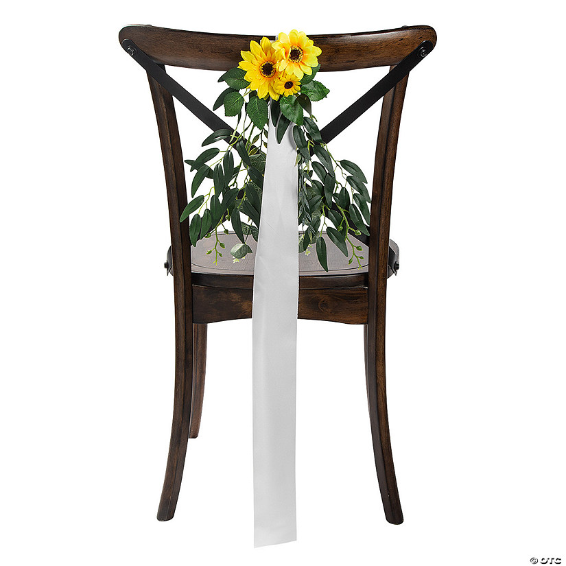 Sunflower Ribbon Chair Decoration Image