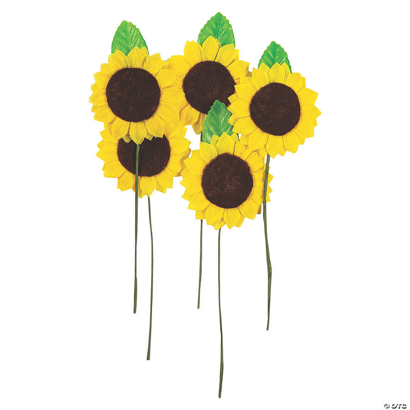 Sunflower Twist Ties - 24 Pc. Image