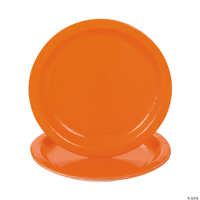 Sunkissed Orange Dessert Plates Discontinued