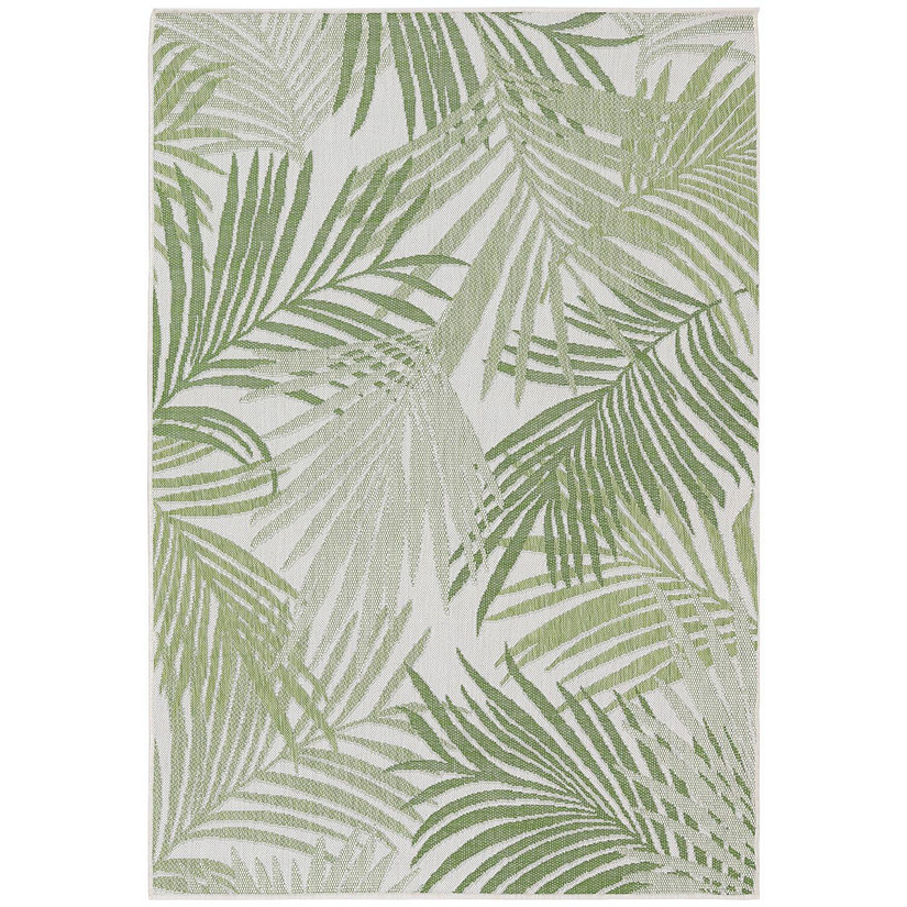 Sunnydaze Tropical Illusions Outdoor Patio Area Rug in Verdant - 5 ft. x 7 ft. Image