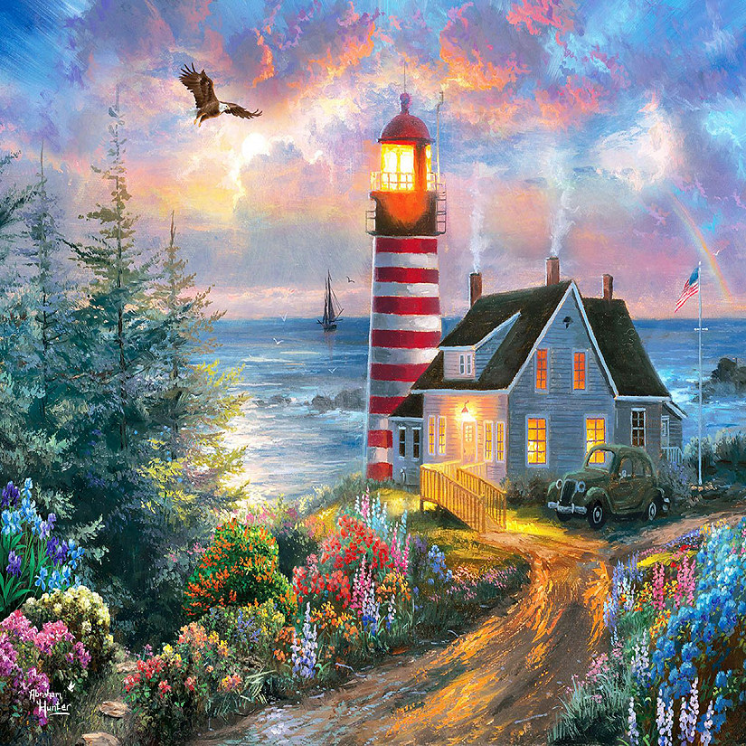 Sunsout A Night Light 500 pc  Jigsaw Puzzle Image