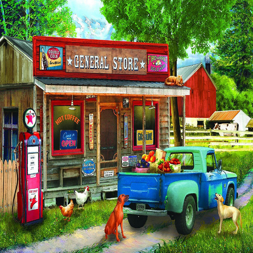 Sunsout A Stop at the Store 1000 pc  Jigsaw Puzzle Image