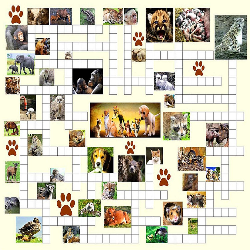 Sunsout Animal Nursery 500 pc Puzzle Combo Jigsaw Puzzle Image