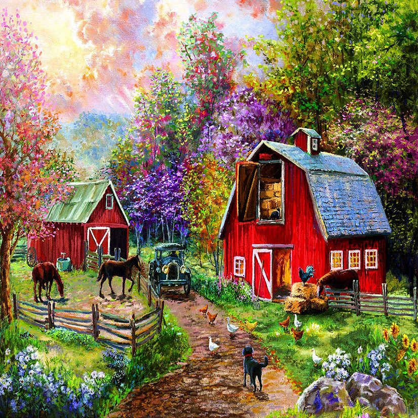 SunsOut Conservatory Garden Canines 1000 Piece Jigsaw Puzzle By Karen Burke