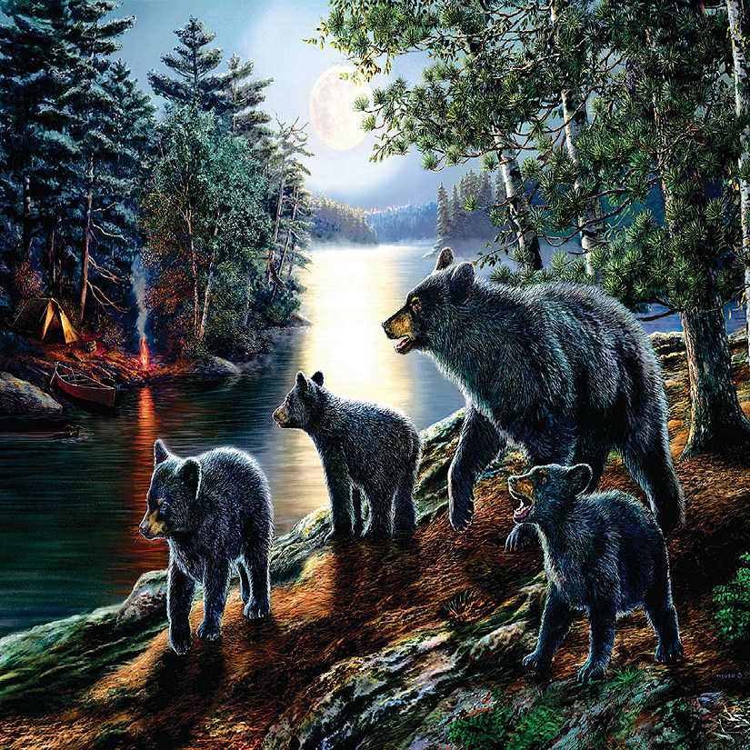 Sunsout Bear Moon 1000 pc Large Pieces Jigsaw Puzzle