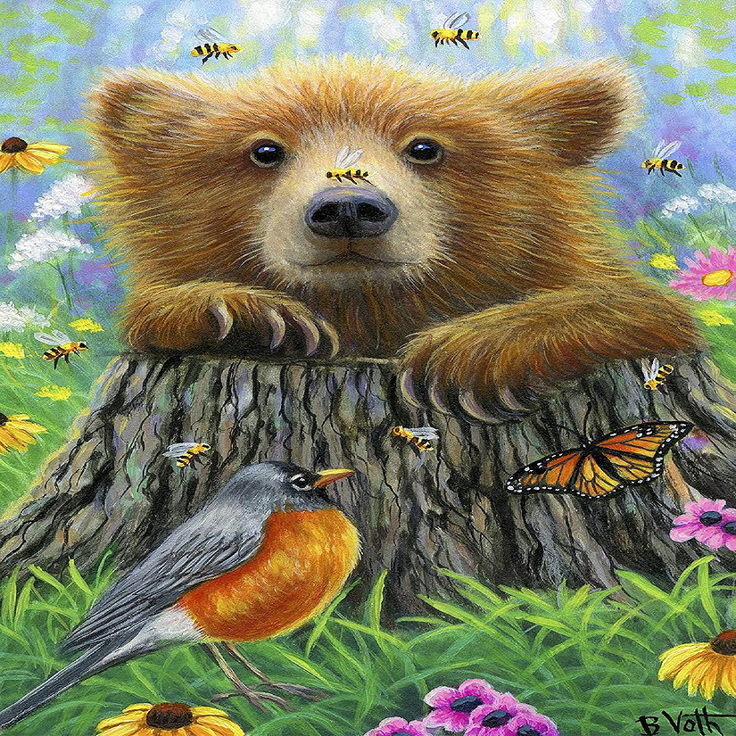 Sunsout Bee Happy 300 pc  Jigsaw Puzzle Image