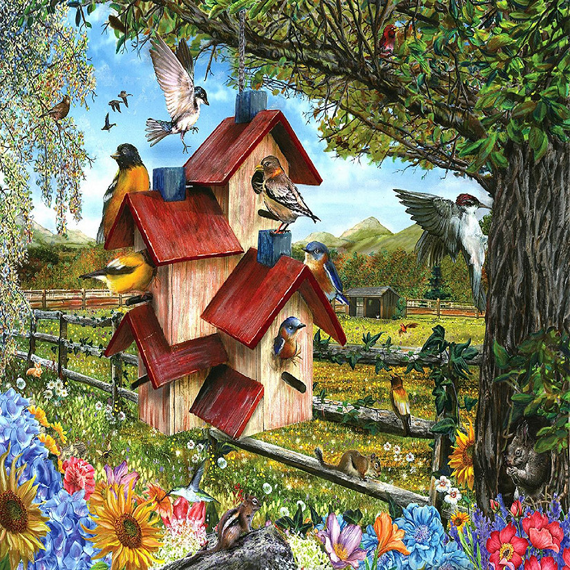 Sunsout Bird Condo 300 pc  Jigsaw Puzzle Image