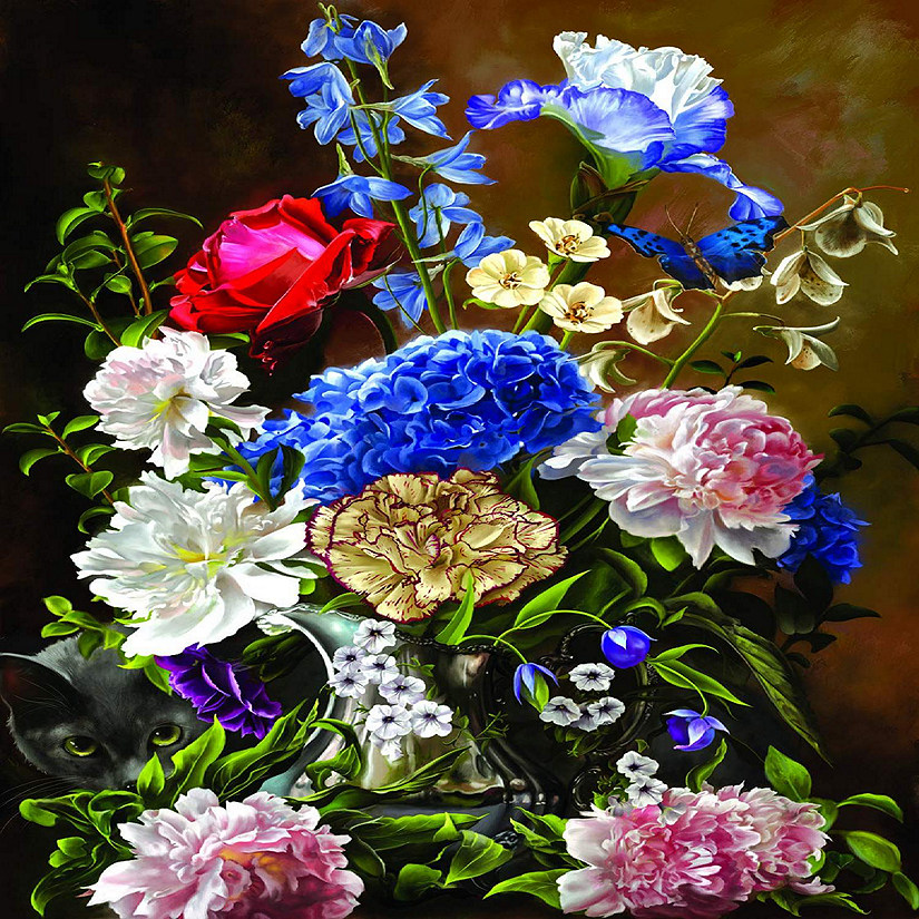 Sunsout Bouquet in Blue 1000 pc  Jigsaw Puzzle Image