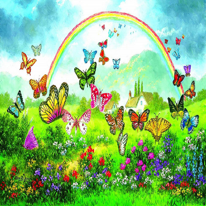 Sunsout Butterfly Holiday 550 pc  Jigsaw Puzzle Image