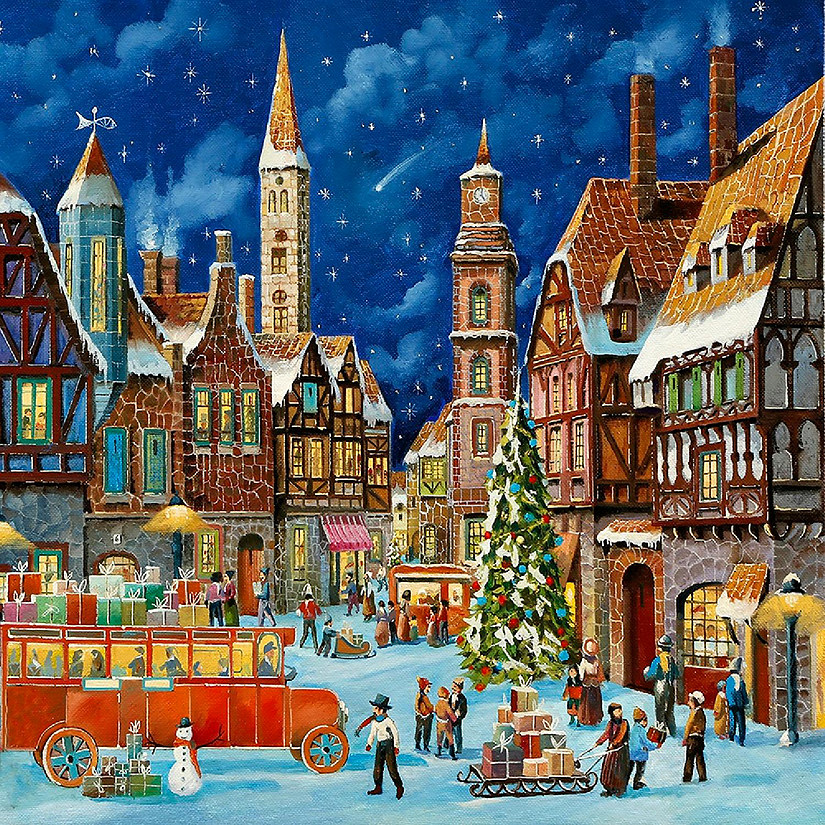 Sunsout Christmas Square 500 pc  Jigsaw Puzzle Image
