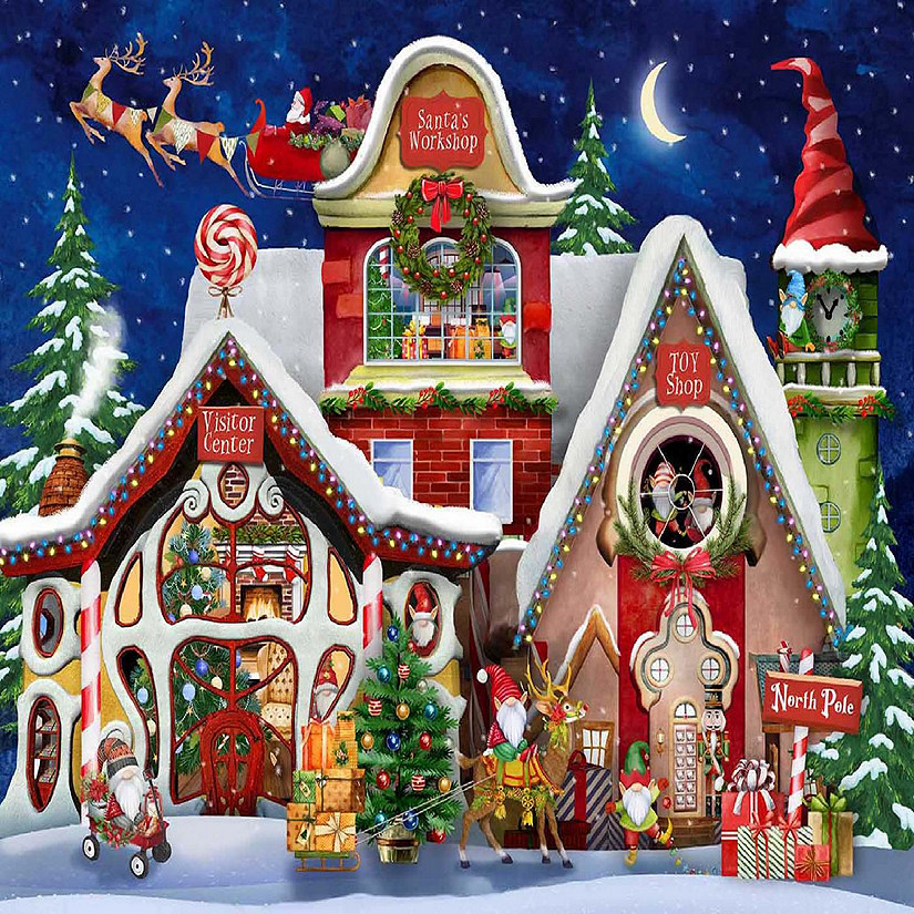 Sunsout Christmas Workshop 500 pc  Jigsaw Puzzle Image